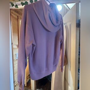 pink glossier hoodie